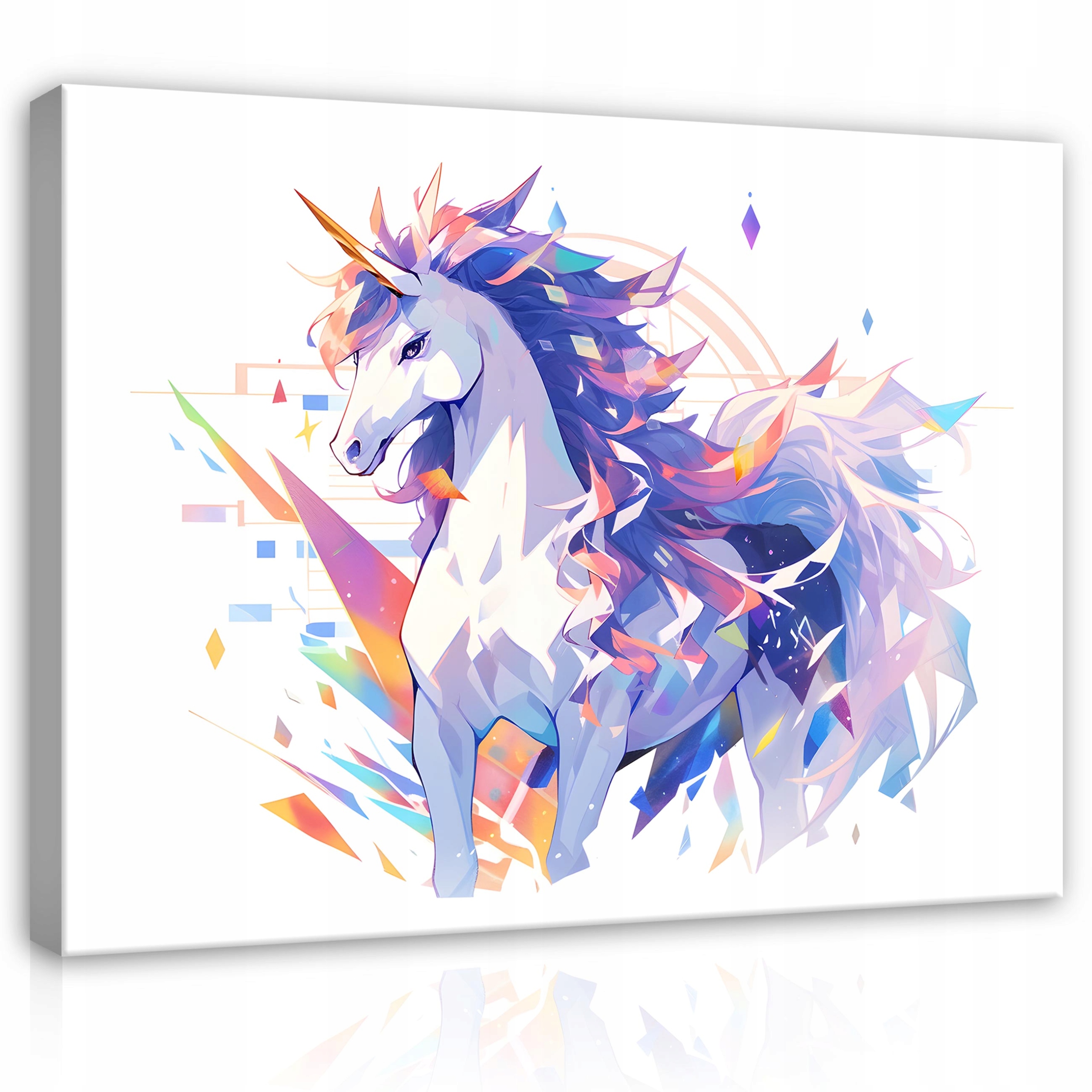 Obraz Do Pokoje Dívky Jednorožec Na Plátně Stěna Moderní 100x70