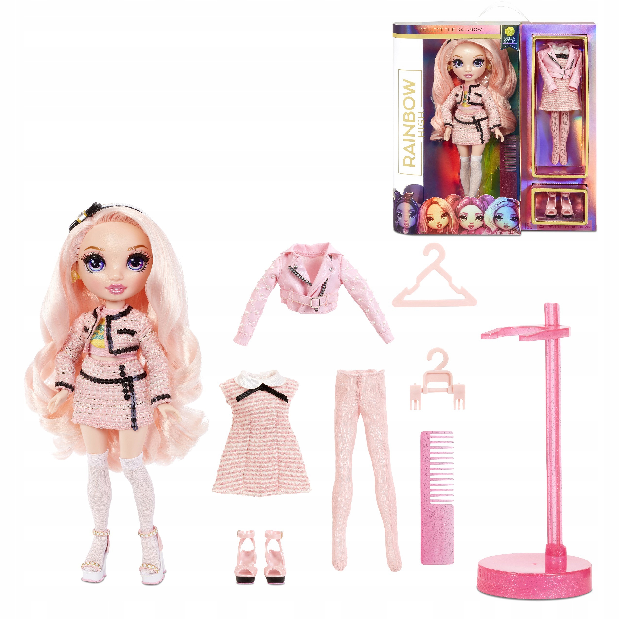 

Rainbow High Fashion Doll- Różowa 570738