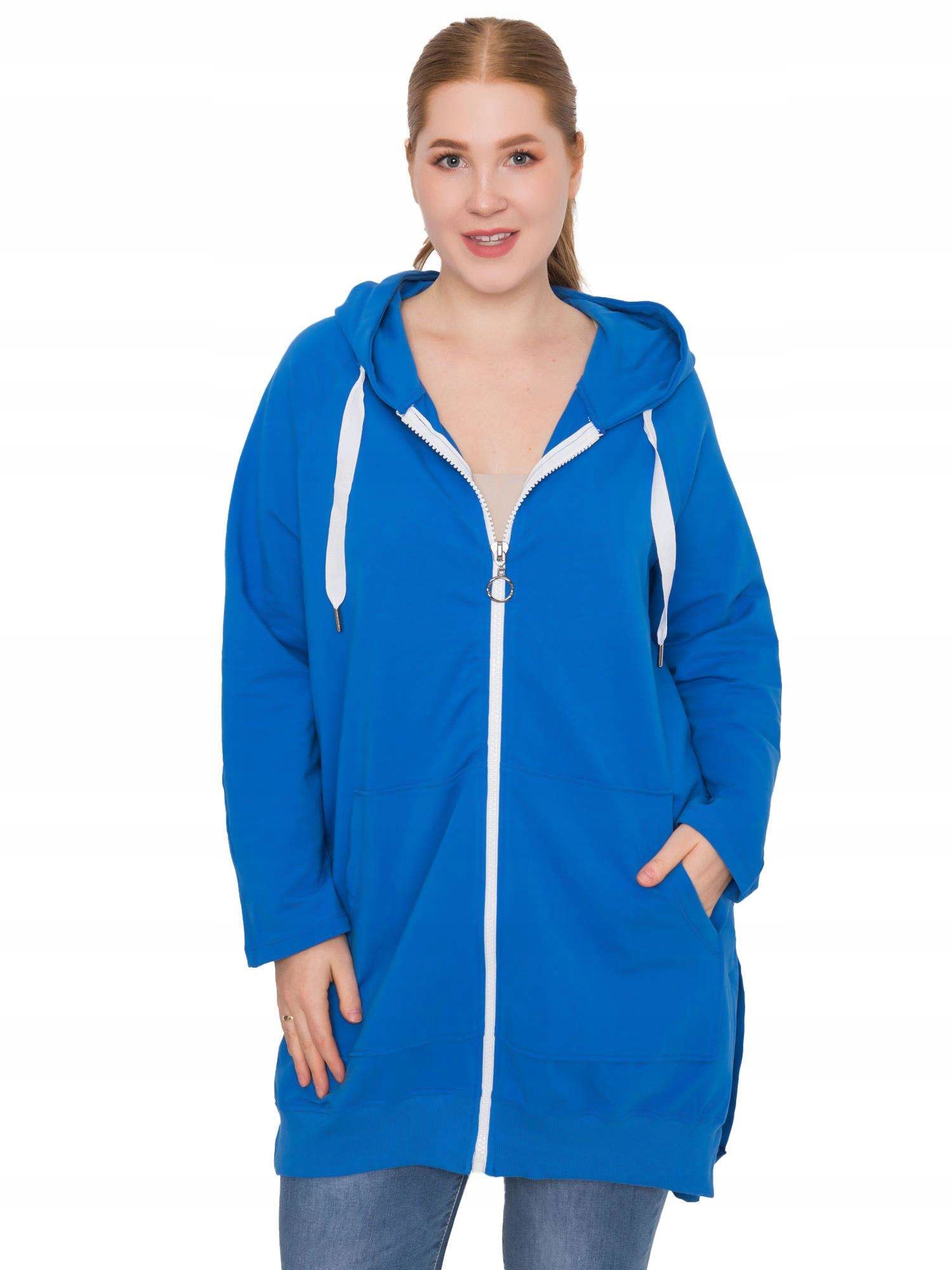 

Bluza Damska Plus Size Z Kapturem rozpinana