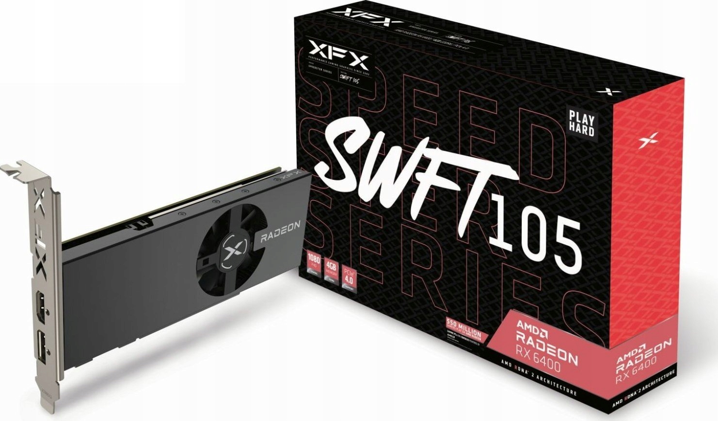 Karta graficzna XFX Radeon RX 6400 Speedster SWFT105 4GB GDDR6