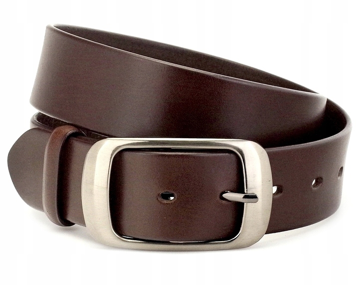 

Damski Pasek Skórzany 4cm Skóra brązowy Klasyk #1A