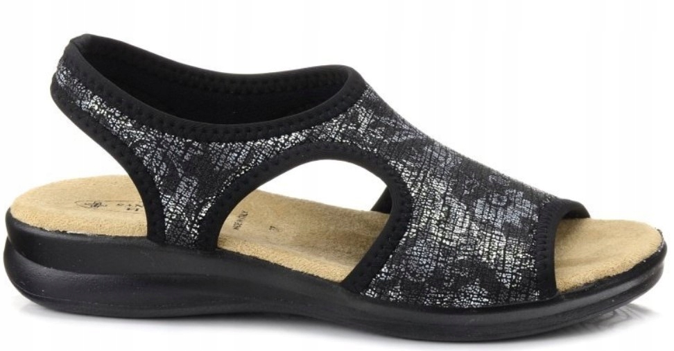 pohodlné sandály Sanital Flex 8056 černé, velikost 35
