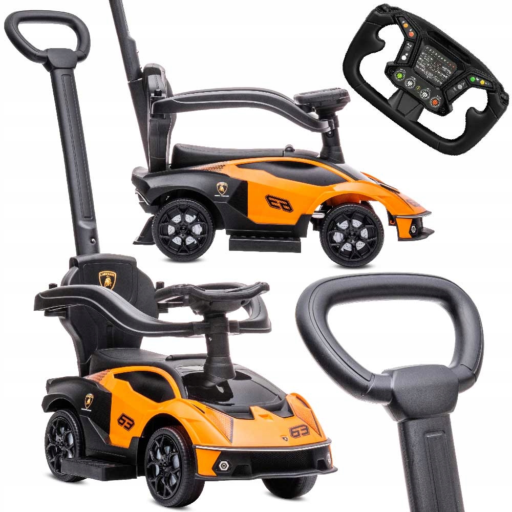 Jeździk dla dzieci Pchacz Schowek Lamborghini Essenza SCV12 Sun Baby