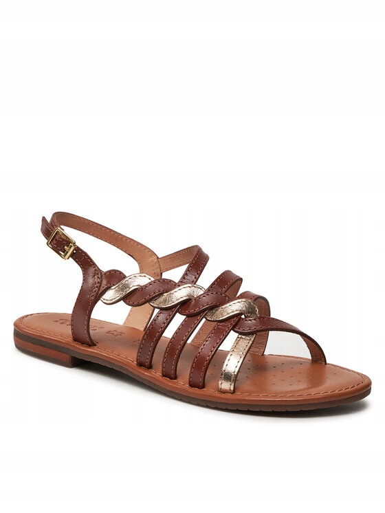 Geox Dámské Kožené Sandály S Koženou Sponou 35 Jjm