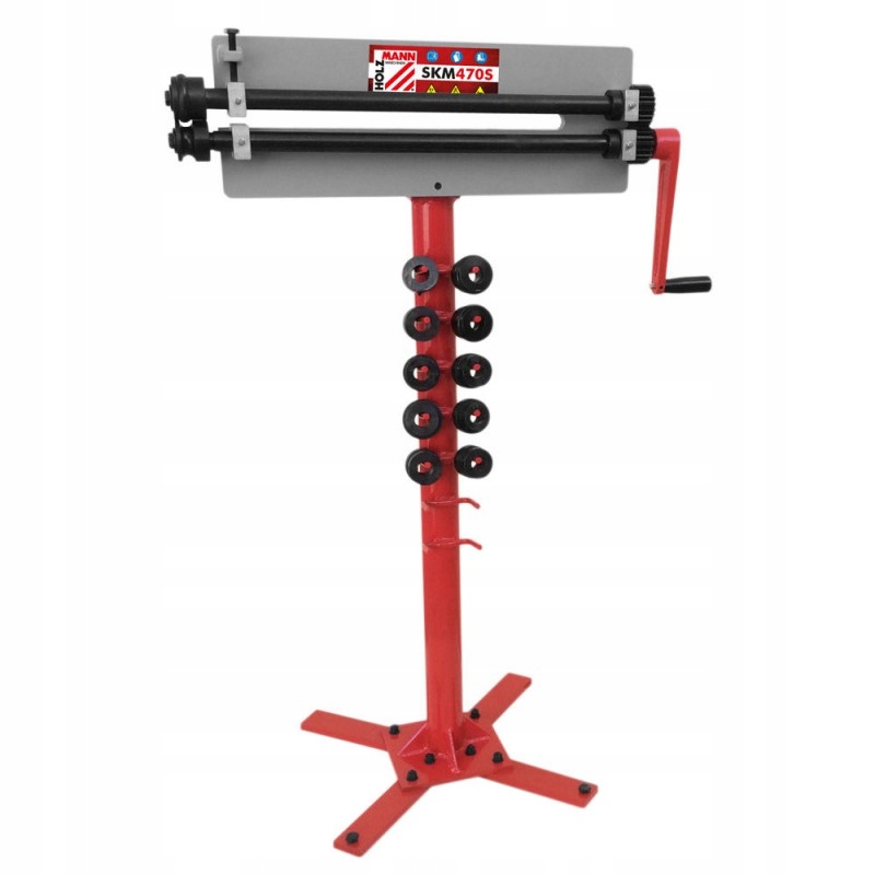 Ruční Ohýbačka na plech ohýbačka 470 mm, 6 různých rolí, stabilní