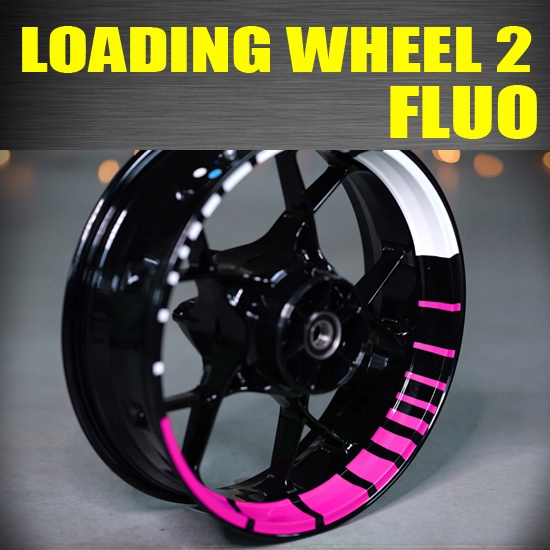 Loading Wheel 2 Fluo Samolepky pásky na kola, ráfky, okraje pro Yamaha