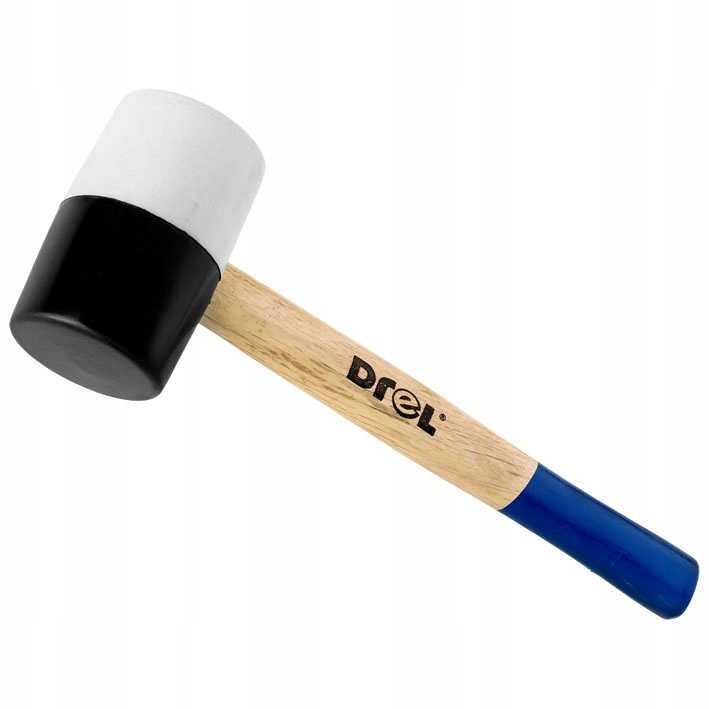 

Młotek gumowy Drel drewniany trzonek 450g