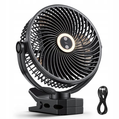 Vevor Mini Ventilátor S Usb Klipom, 3 Rýchlosti, Cirkulačný Led Do Kancelárie