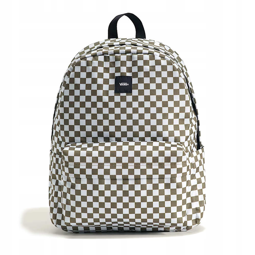 Batoh Vans Old Skool hnědý kostkovaný VN000H4XOVB městský školní