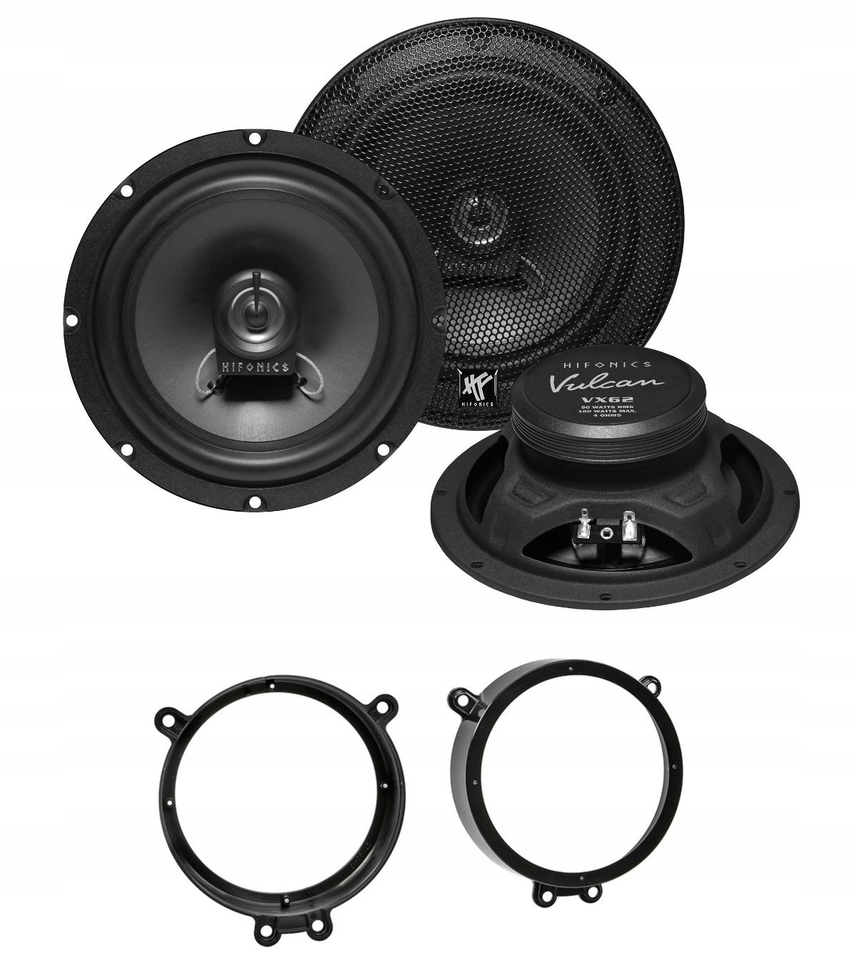 HiFonics VX62 Automobilové reproduktory 165 mm Mercedes C-Klasse W203 S203 CL203