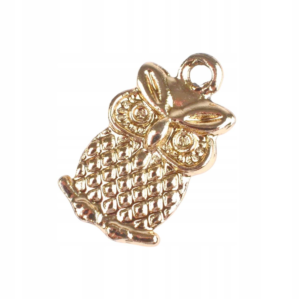 zaw76 Zawieszka Sowa sówka owl 20mm złota 2szt