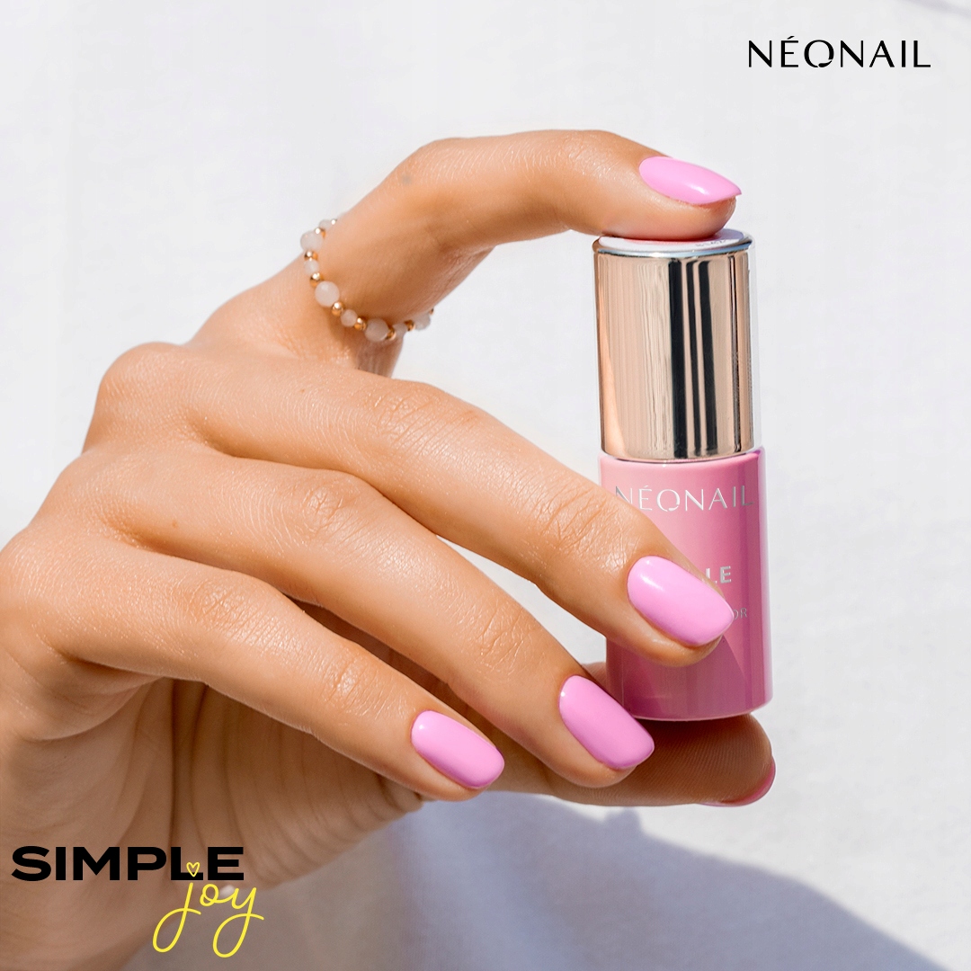 NEONAIL SIMPLE Różowy Lakier Hybrydowy 3w1 ROMANCE 7,2 ml - OUTLET Marka NEONAIL