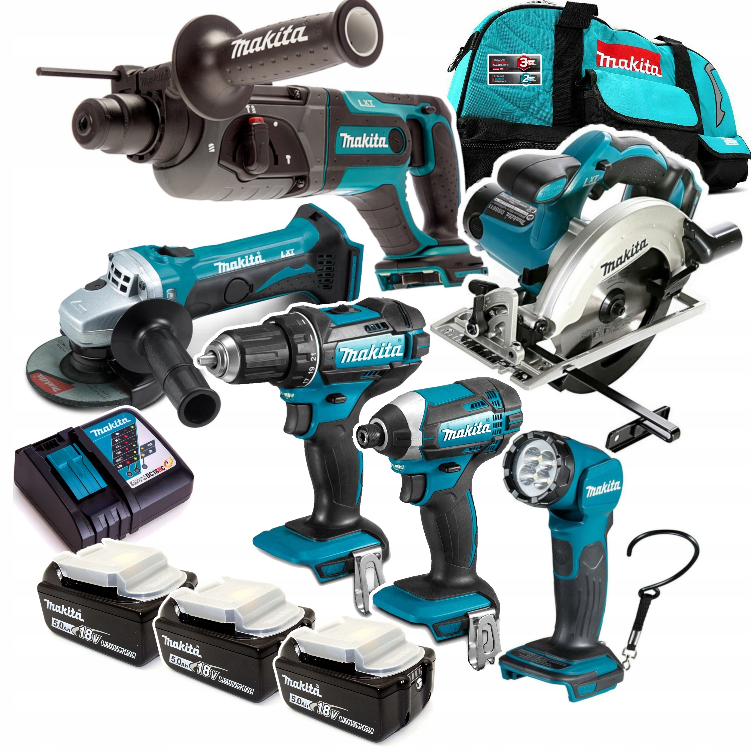 

Makita DLX6068PT akumulatorowy zestaw Combo 18V