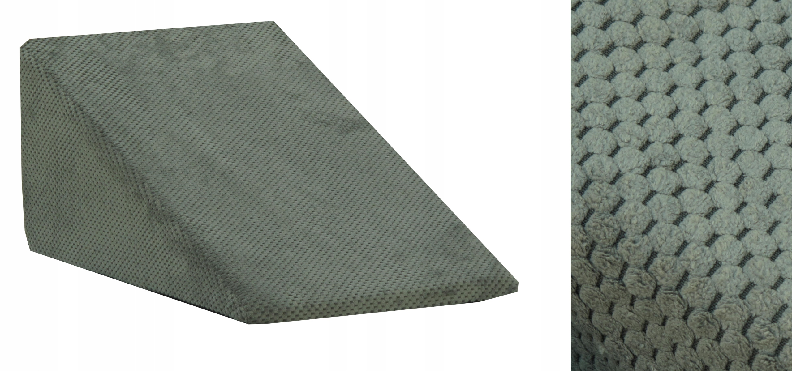 Rampa schodki stabilne schody sztruks 60x40x30cm grafit