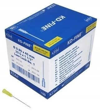 

Igły Iniekcyjne 0,9x40 (100 szt.) Kd-fine 20G