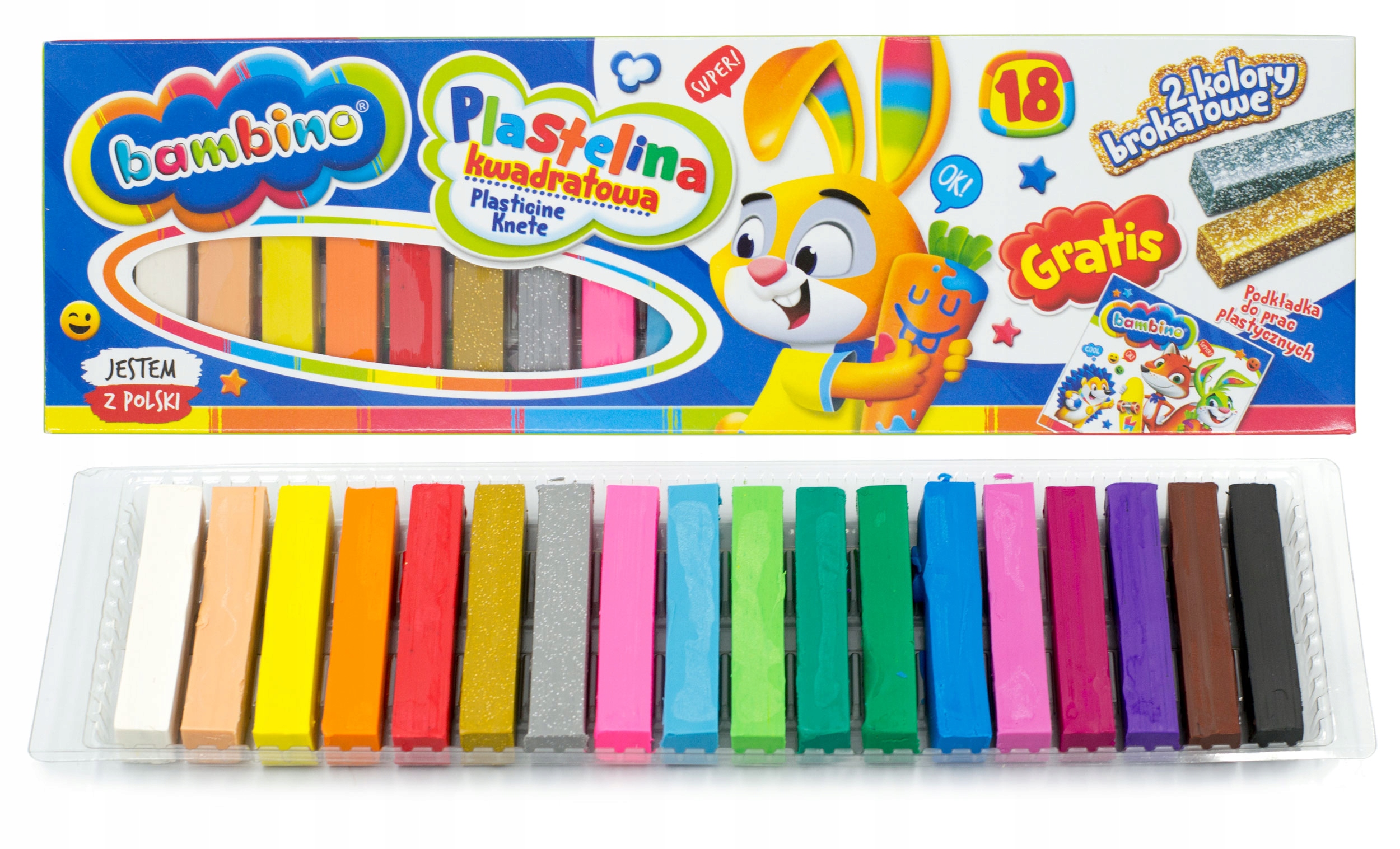 

Plastelina kwadratowa Bambino