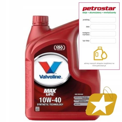 VALVOLINE MAXLIFE 10W40 4L