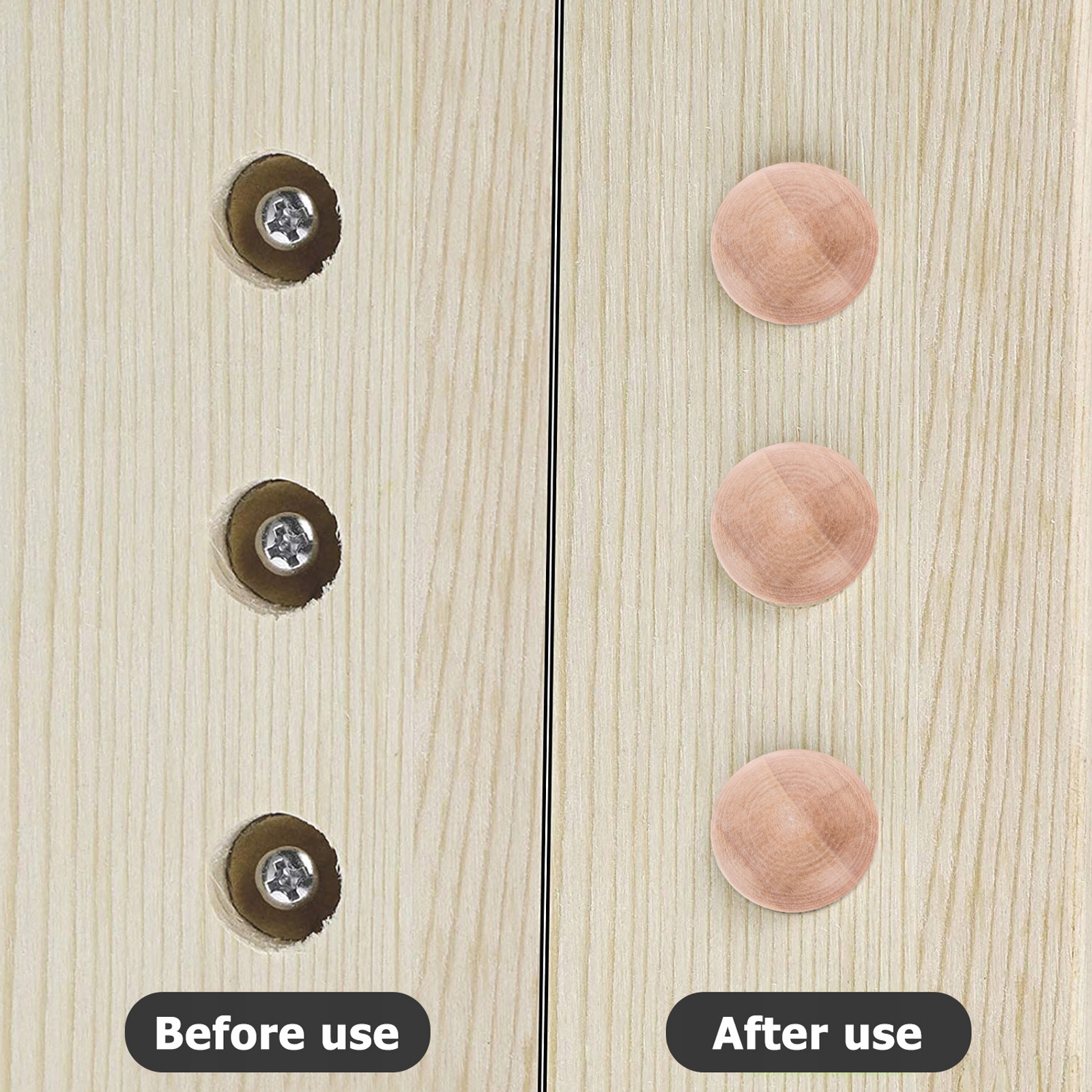 Akcesoria Grzybowe Meble Drewniane 25 SZT Rodzaj wkręt