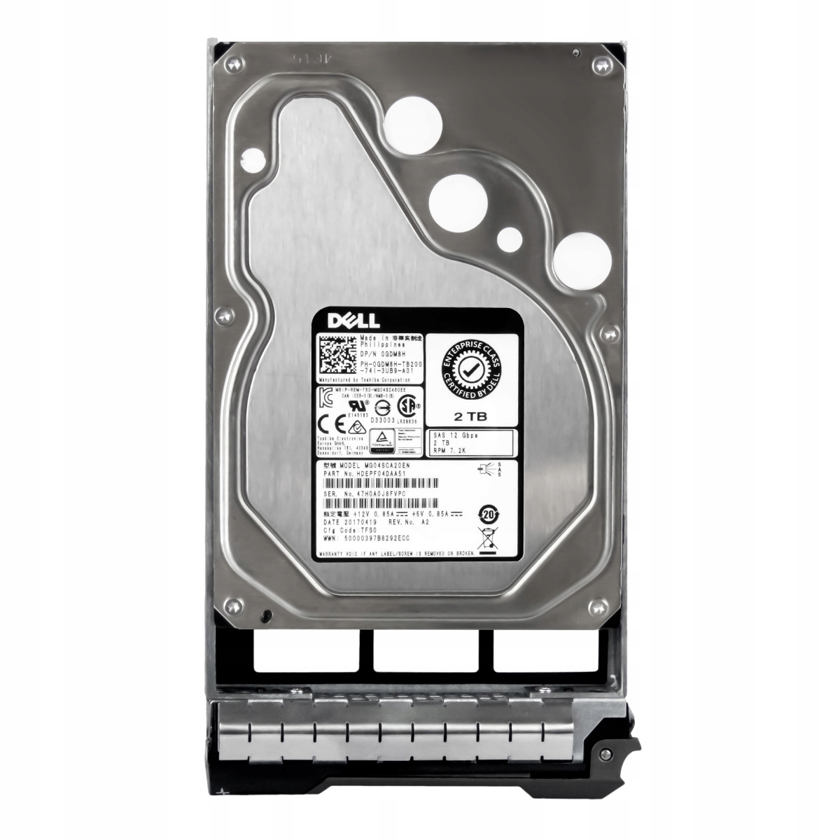 Dell 0GDM8H 2TB 7.2K 128MB SAS-3 3.5'' MG04SCA20EN