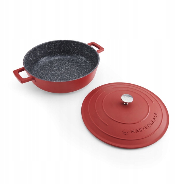MasterClass Cast Aluminium Casserole 4L. - Red Marka Masterclass