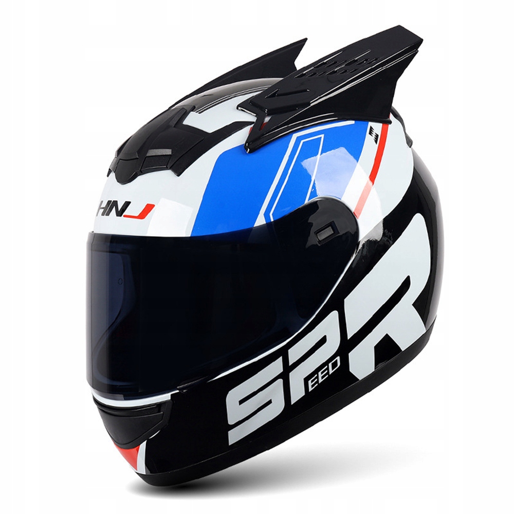 KASK MOTOCYKLOWY na motor Z USZAMI KOCIE uszy S