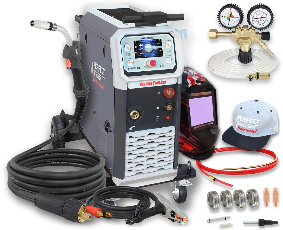 Spawarka półautomat Perfect Bi-pulse 261 Synergia maska przyłbica Ach 3037