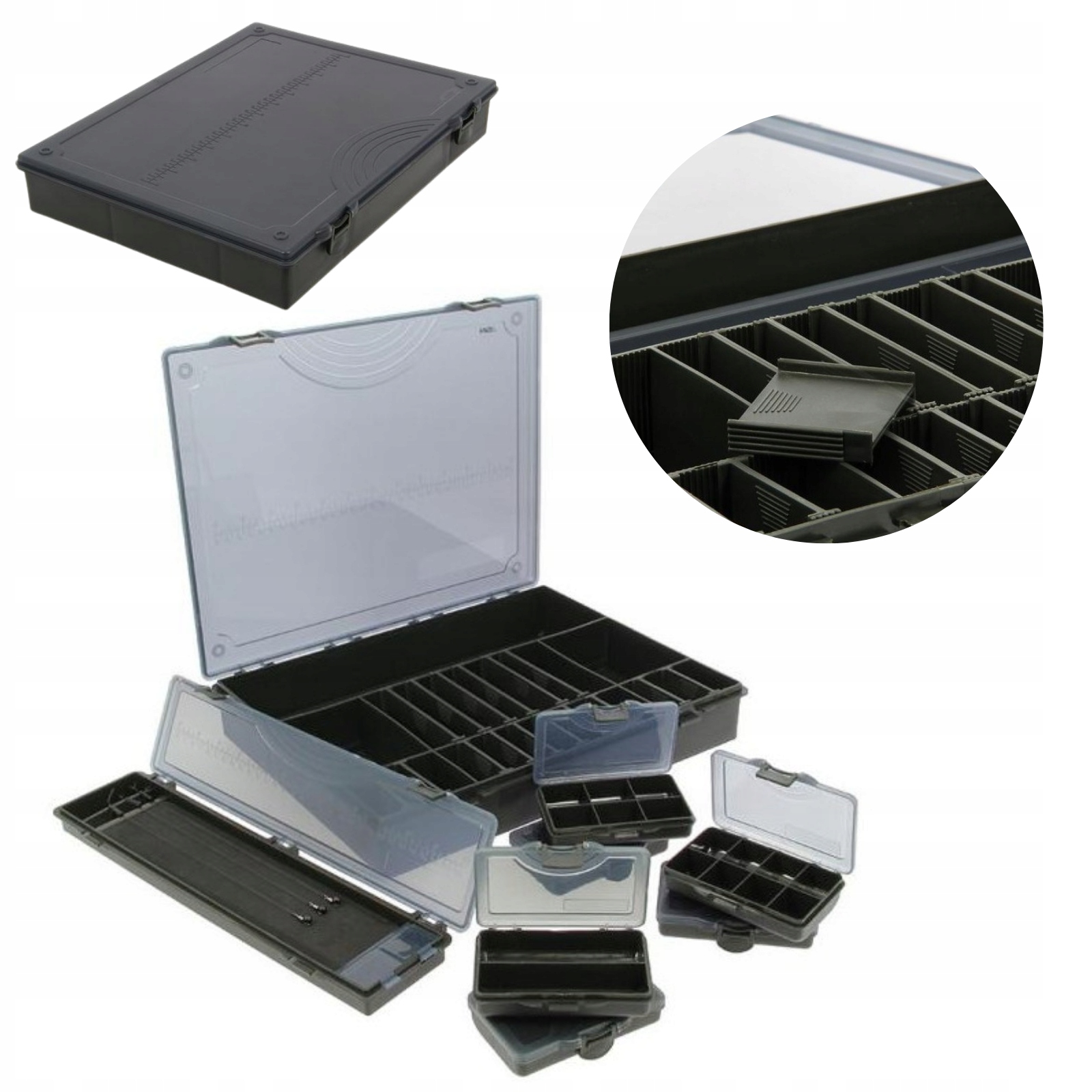 Pudełko Wędkarskie Przypony Zestaw 7+1 Organizer Ngt