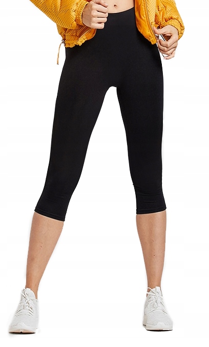 Legginsy FITNESS za kolano RYBACZKI czarne 51 S/M Rozmiar S/M