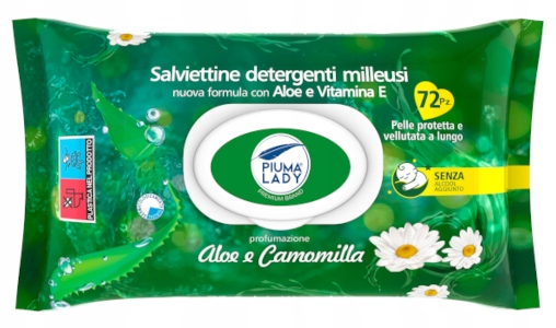

Piuma Lady Aloes Rumianek chusteczki nawilżane 72s