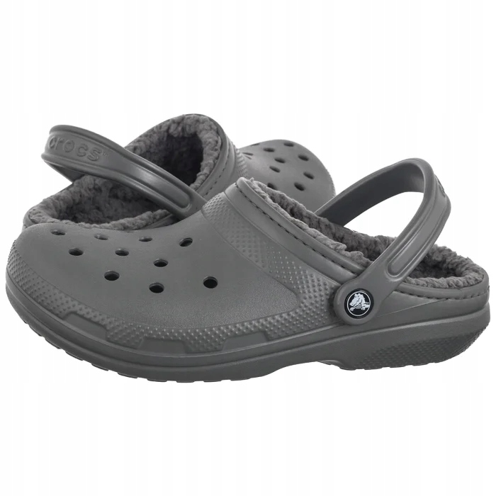 Boty Nazouváky Crocs Classic Lined Clog Slate Grey 203591-0EX Šedé