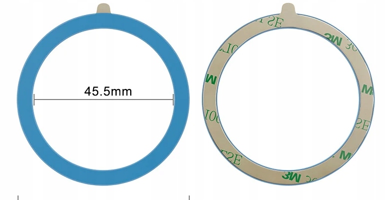 BLASZKA DO UCHWYTU MAGNETYCZNEGO MAGSAFE IPHONE UNIWERSALNA RING NIEBIESKI Kod producenta 034953