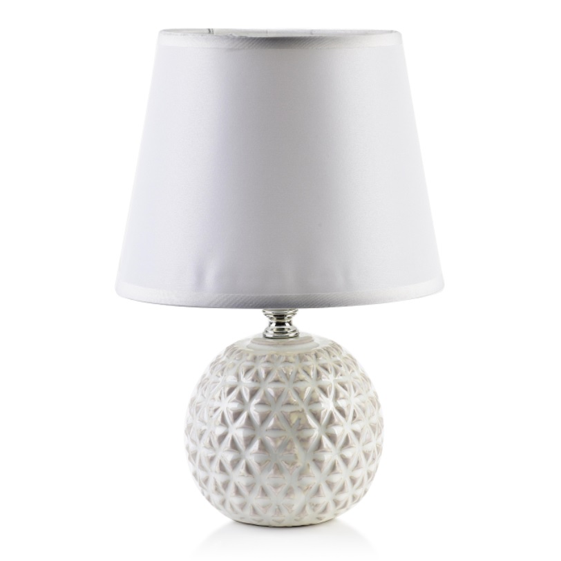 Lampa stołowa BEIGE lampka nocna LETI 11,5 x 11,5 x h 28 cm 55