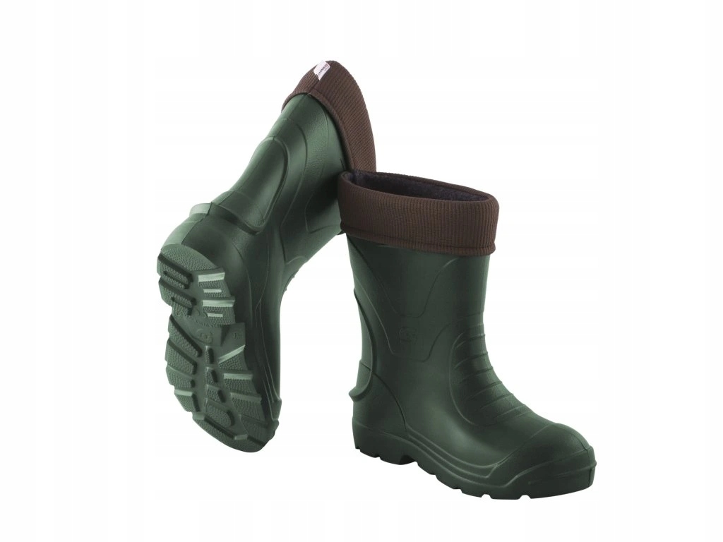 Holínky Camminare Voyager khaki zelené se zateplením, ultralehké 47