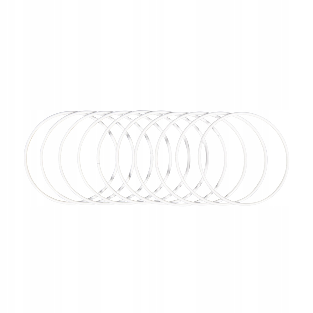 Kovový ráfek 15 cm bílý 10 ks