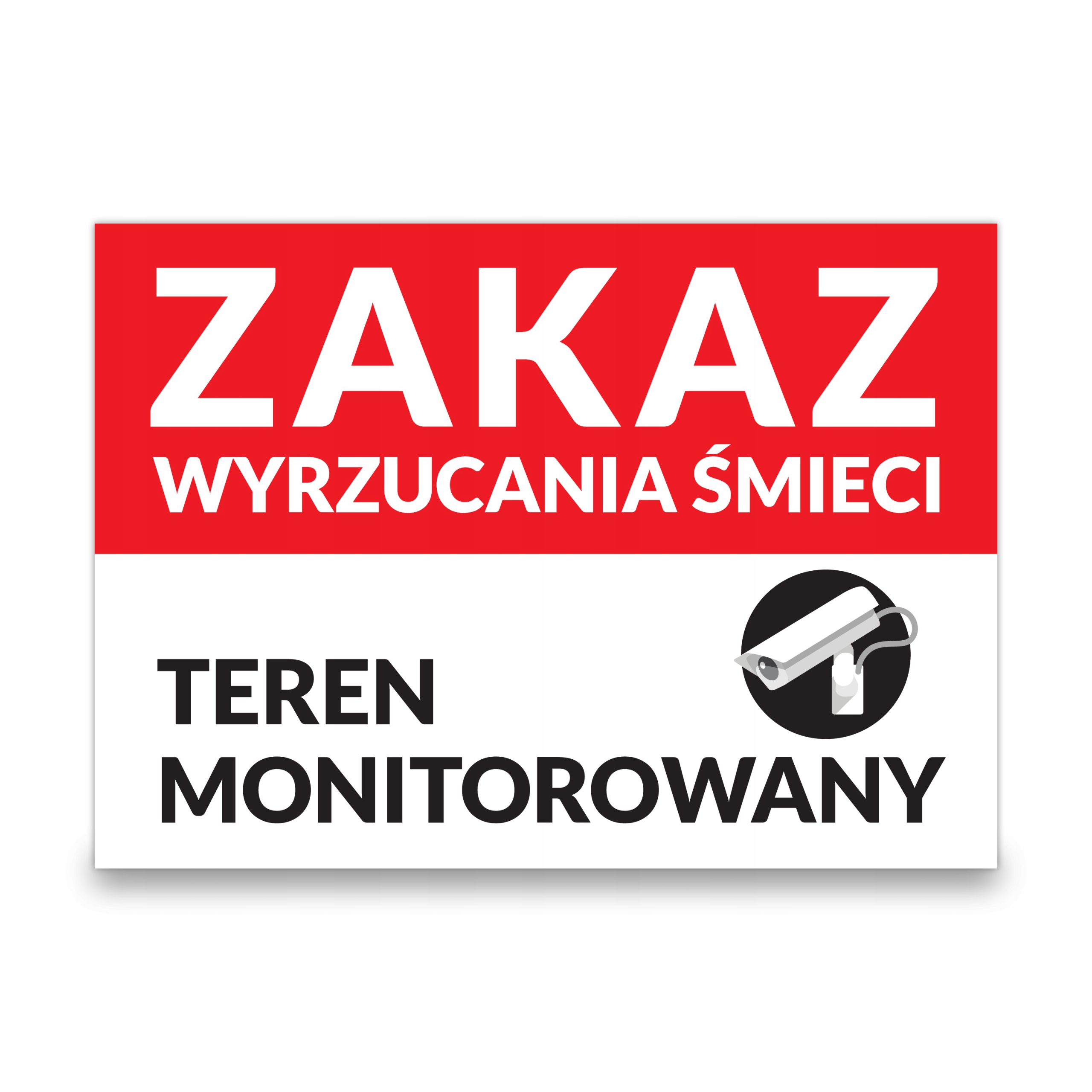 

Tabliczka Pcv Zakaz Wyrzucania Śmieci Teren M. A4