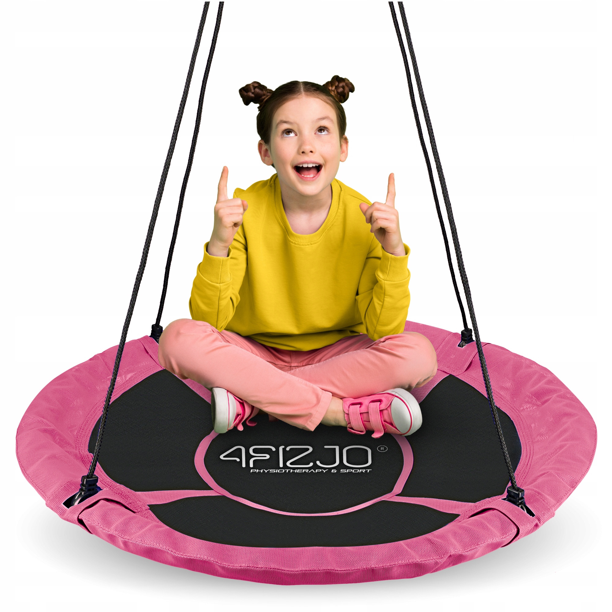 Zahradní houpačka Čapí hnízdo pro děti velká do domu zahrady 100 cm L