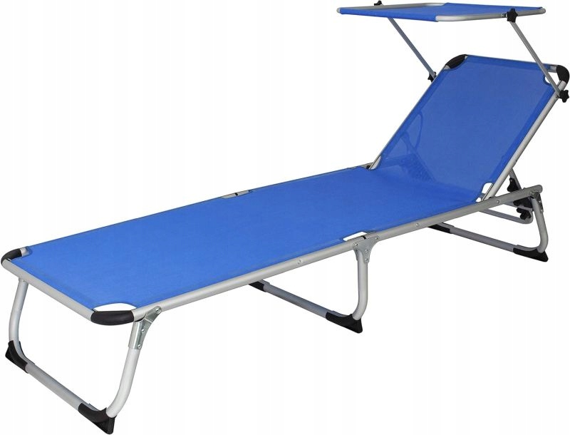 Łóżko polowe Euro trail 188 cm x 57 cm niebieski
