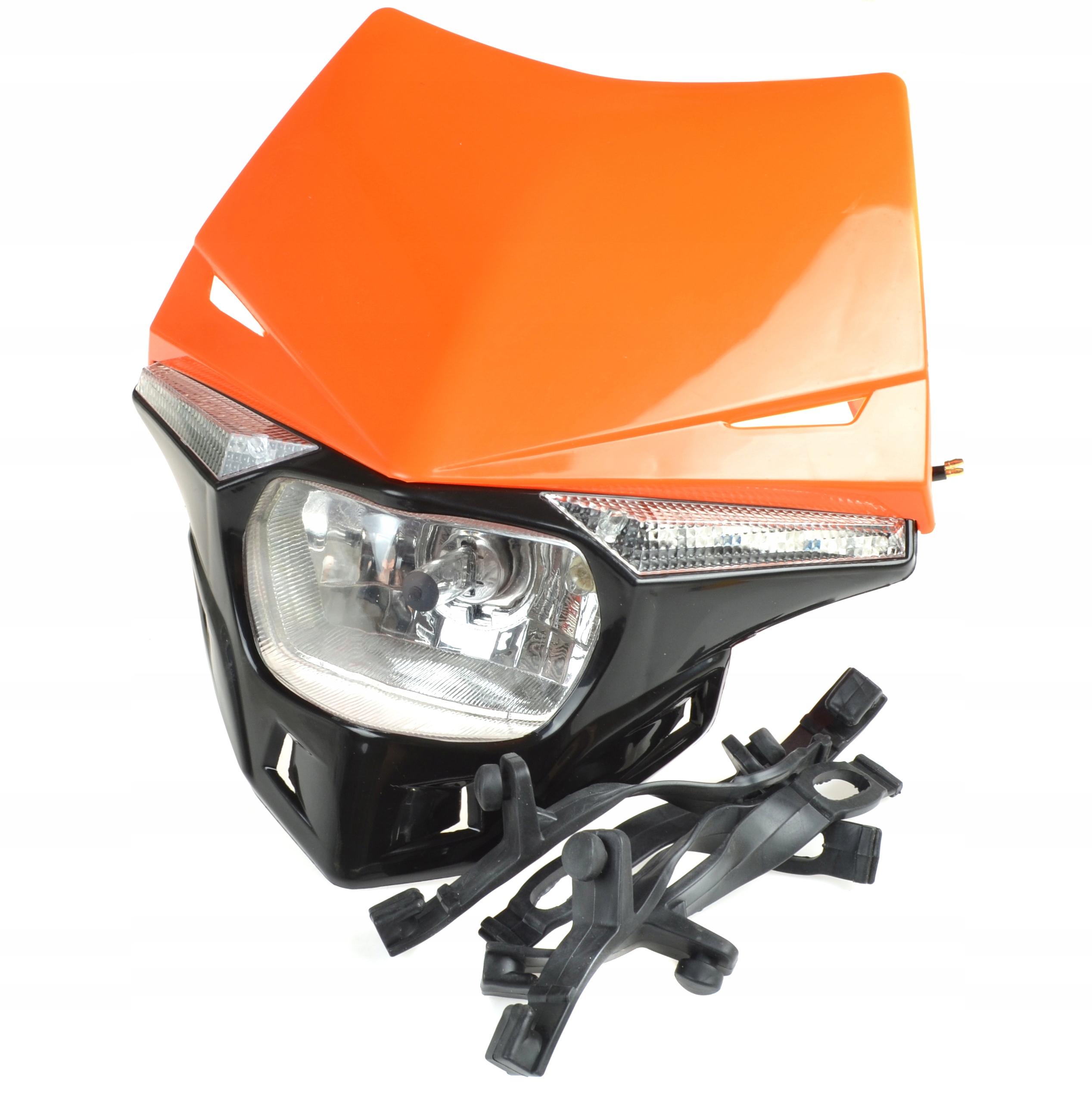 Univerzální krytka s lampou H4 montážní sada oranžová