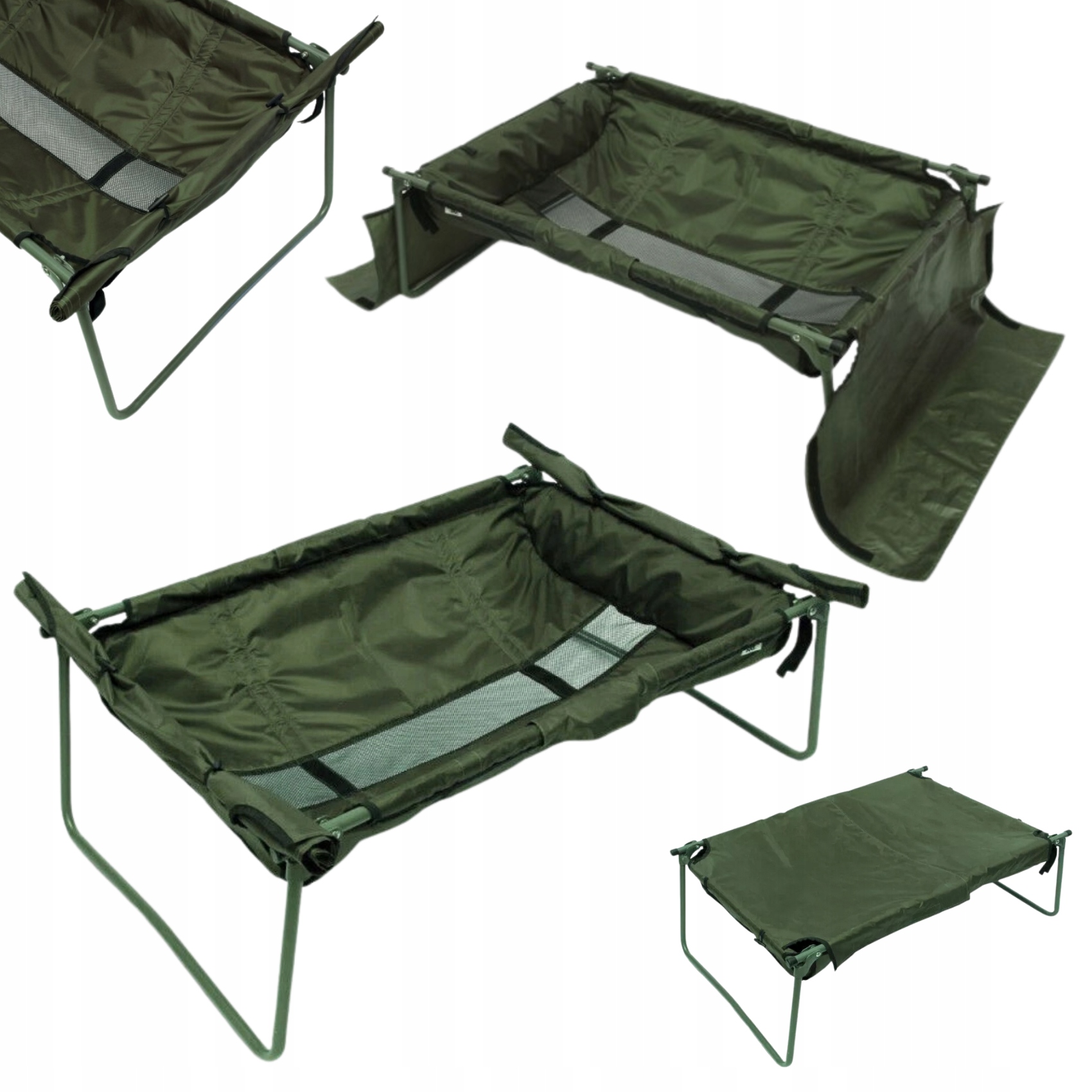 Kołyska Karpiowa Mata Wędkarska na Stelażu z Bokami Duża Ngt Quickfish 500