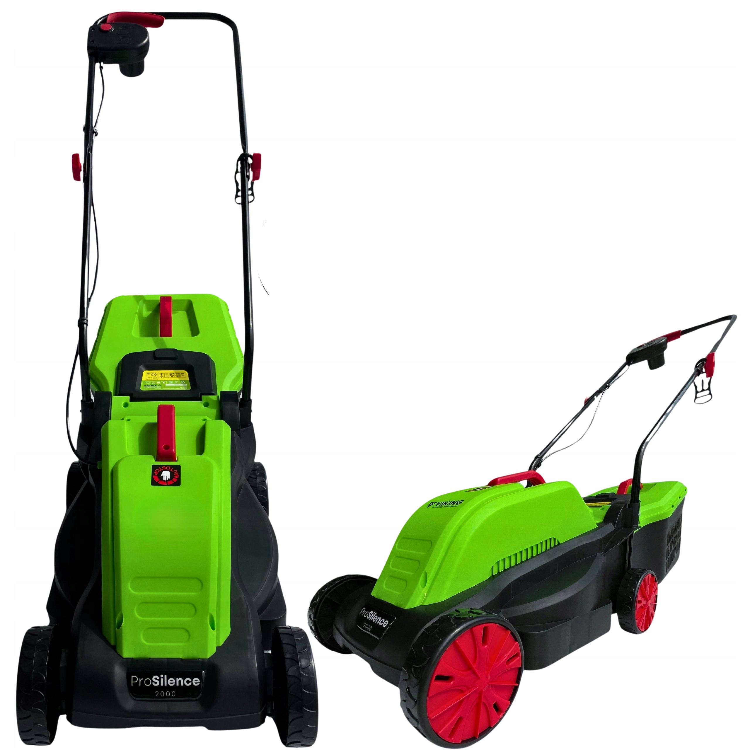 Elektrická kosačka na trávu indukčná s veľkým košom 30 l