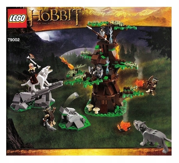 LEGO INSTRUKCJA BEZ KLOCKÓW - The Hobbit Attack of the Wargs 79002 2012r.