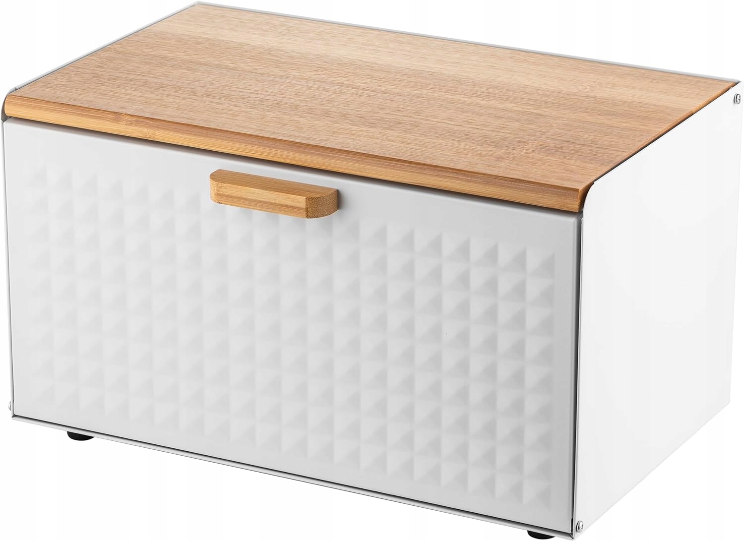 Chlebník Florina s bambusovým víkem 3 kostkové nádoby káva čaj cukr