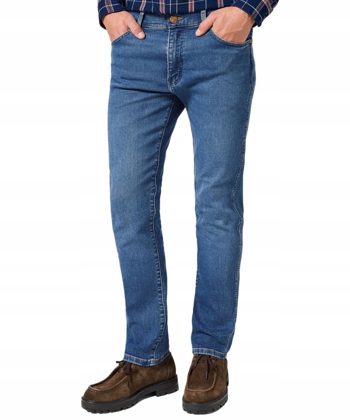 Pánské džíny Wrangler Larston Slim 112356821 Ridge Wash W32 L32 Zúžené