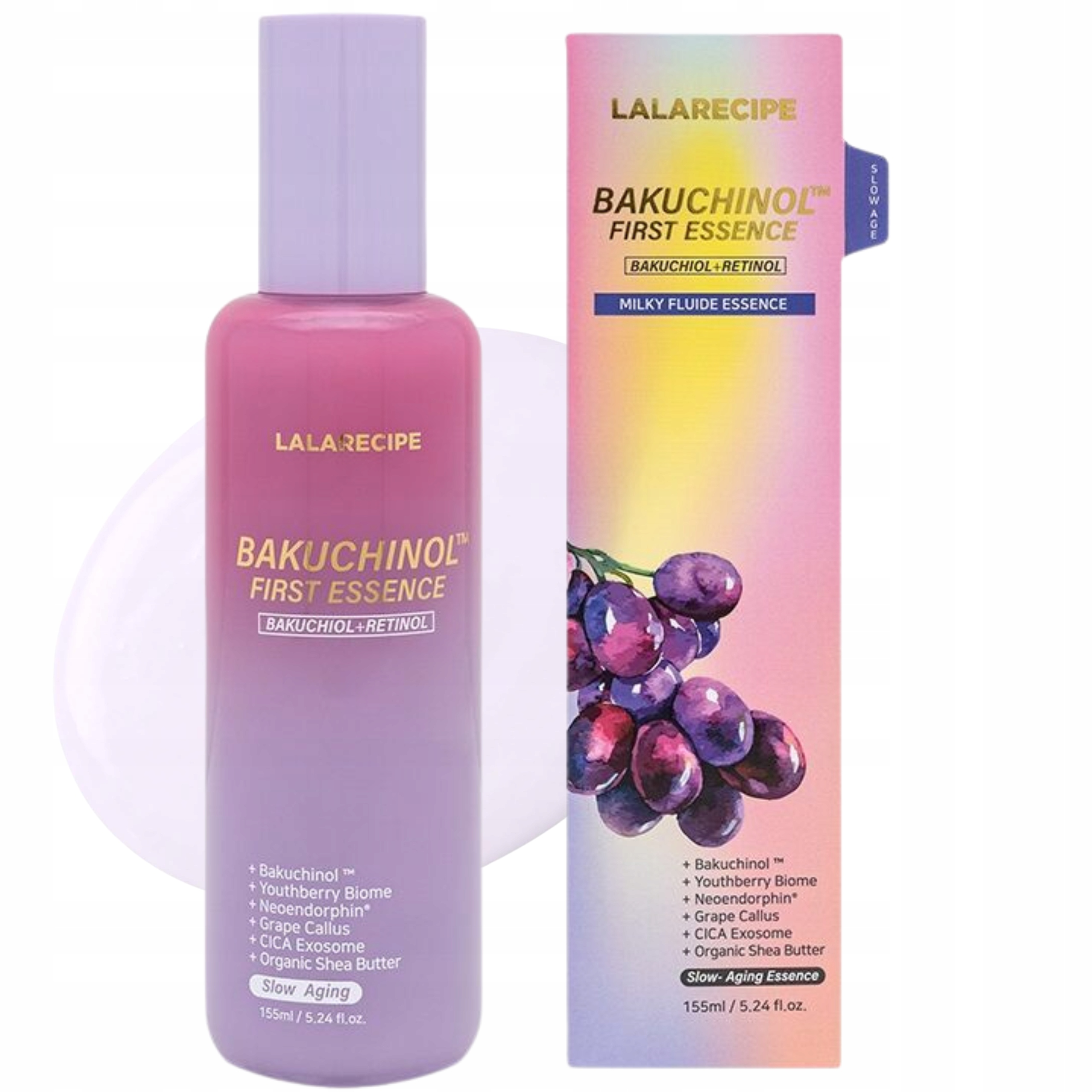 Esencja mleczna Ujędrniająca LalaRecipe Bakuchinol First Essence 155ml