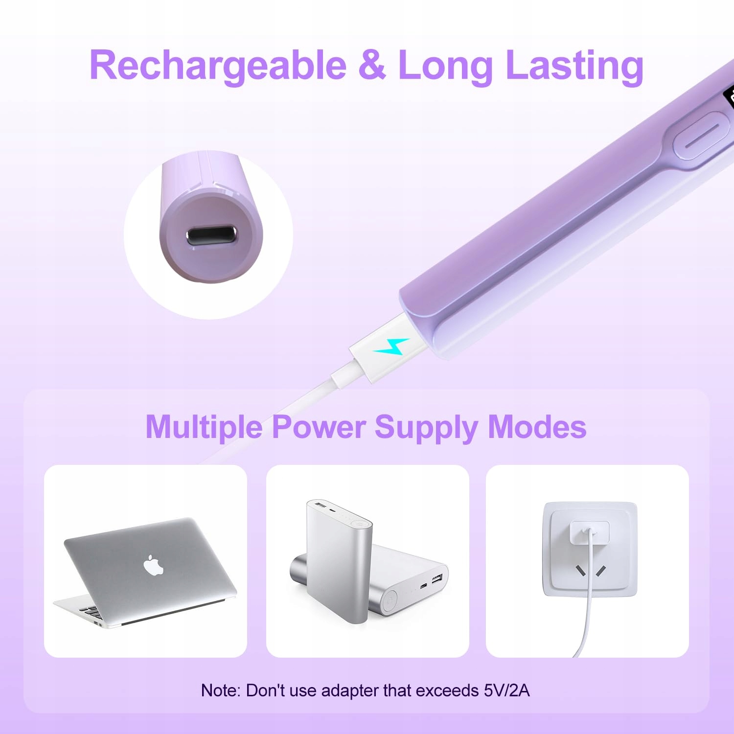 ASIMEBESTY Lampa UV Do Paznokci Żelowych Mini 3W USB Przenośna LED — miniatura 5