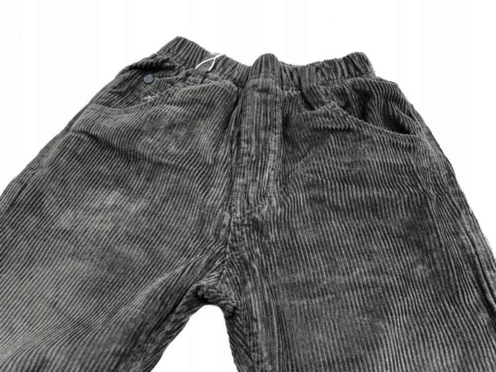 SPODNIE sztruksy w gumkę RACERS r 134 cm DARK Marka Inna marka