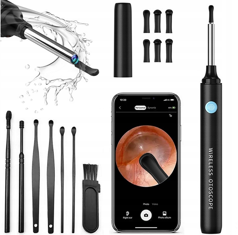 УМНЫЙ ОТОСКОП С WIFI КАМЕРОЙ ДЛЯ ЧИСТКИ УШЕЙ НАБОР ИНСТРУМЕНТОВ ЭНДОСКОП