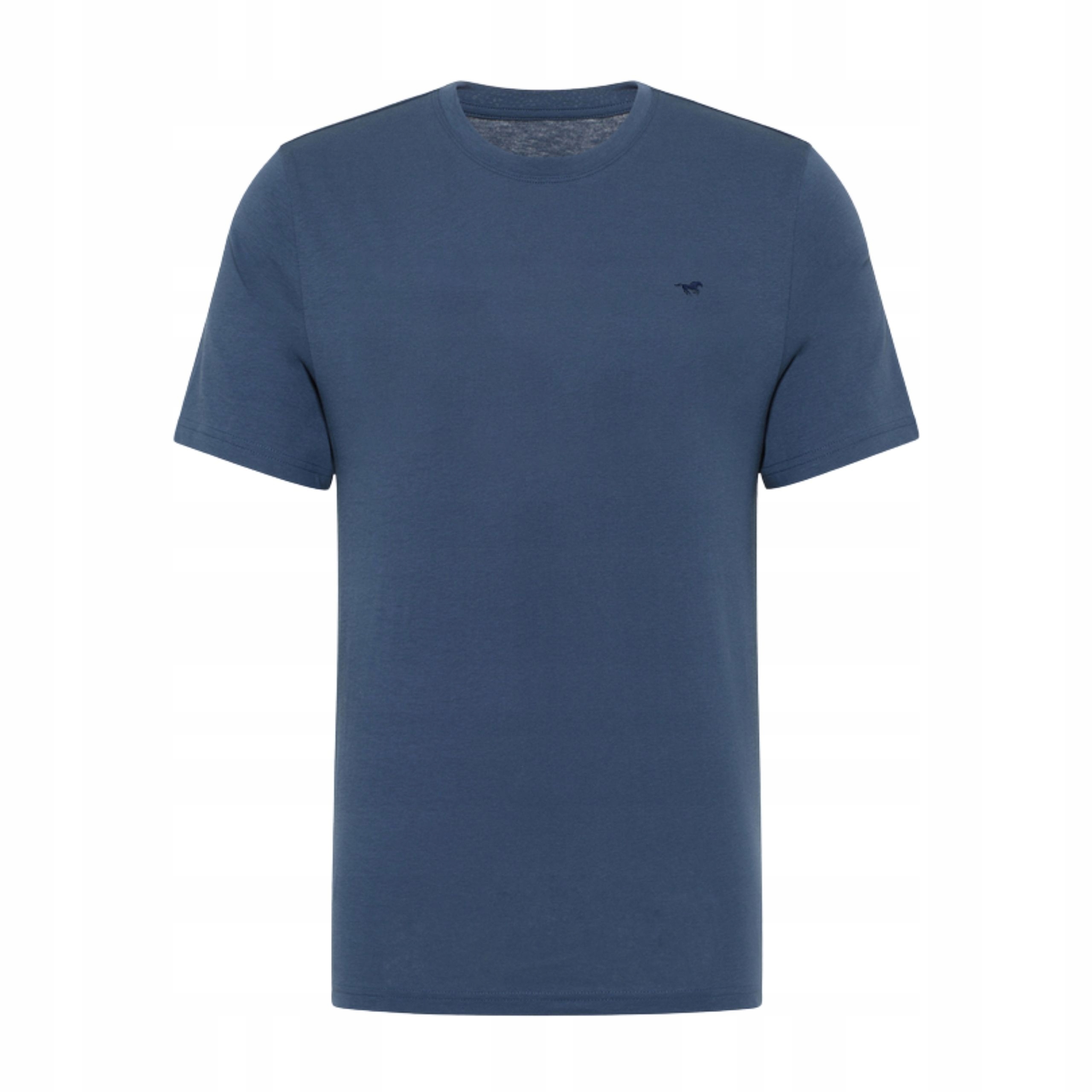 pánské tričko Mustang Style Alex Dark Denim Tmavě modré Tričko 2 ks