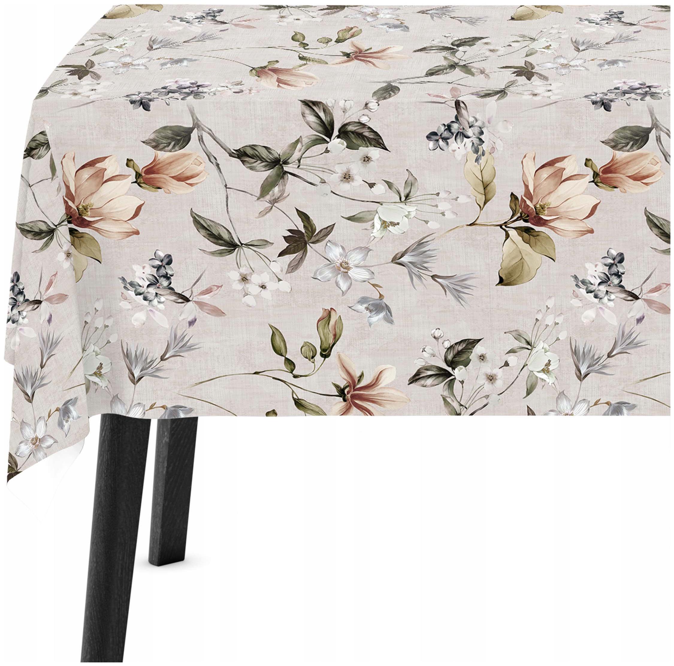 Dekorativní ubrus na stůl 140x240, béžový, 8258