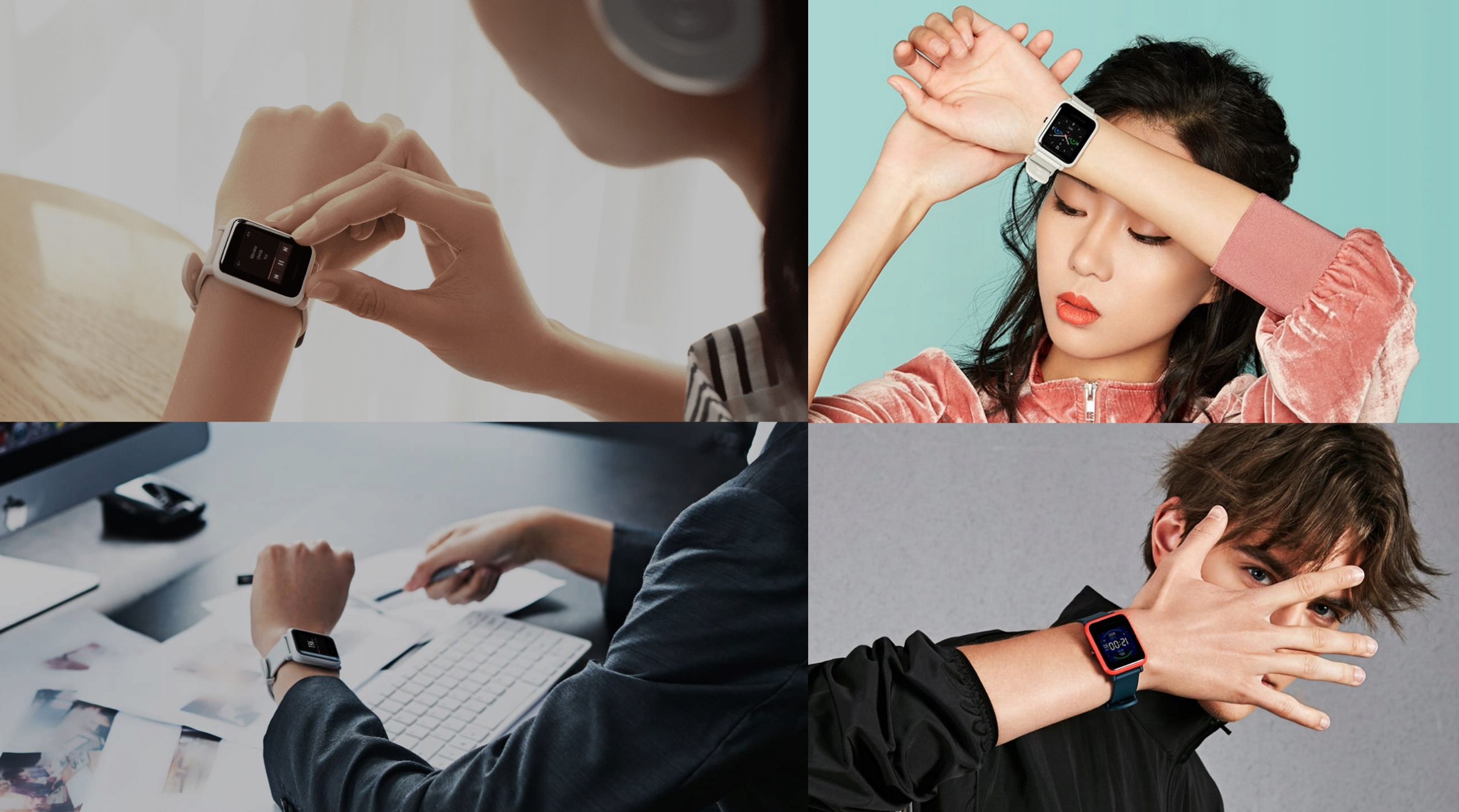 AMAZFIT BIP S Smartwatch HUAMI Warm Pink Komunikacja Bluetooth